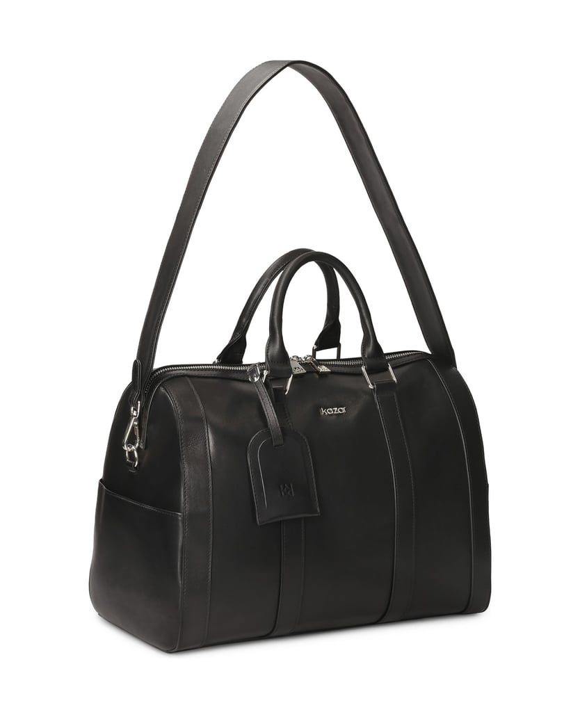 Kazar-Handgepäck-Reisetasche-aus-Leder-schwarz
