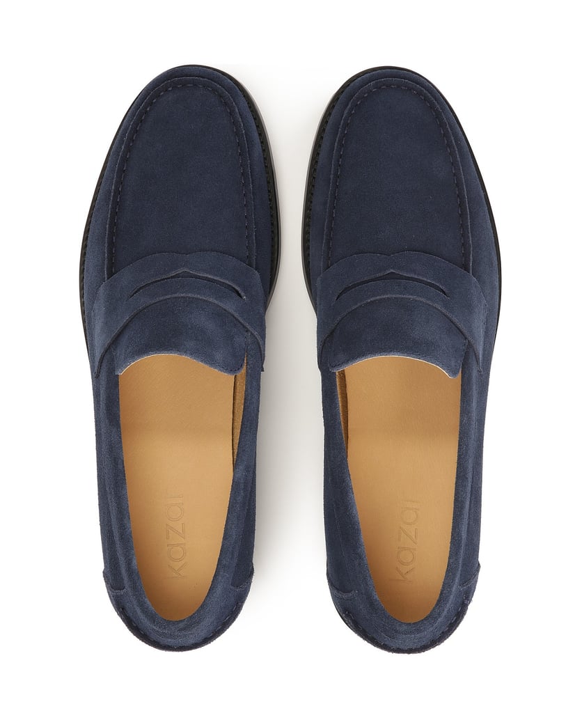 Kazar-Marineblaue-Wildleder-Slipper-für-Männer-dunkelblau