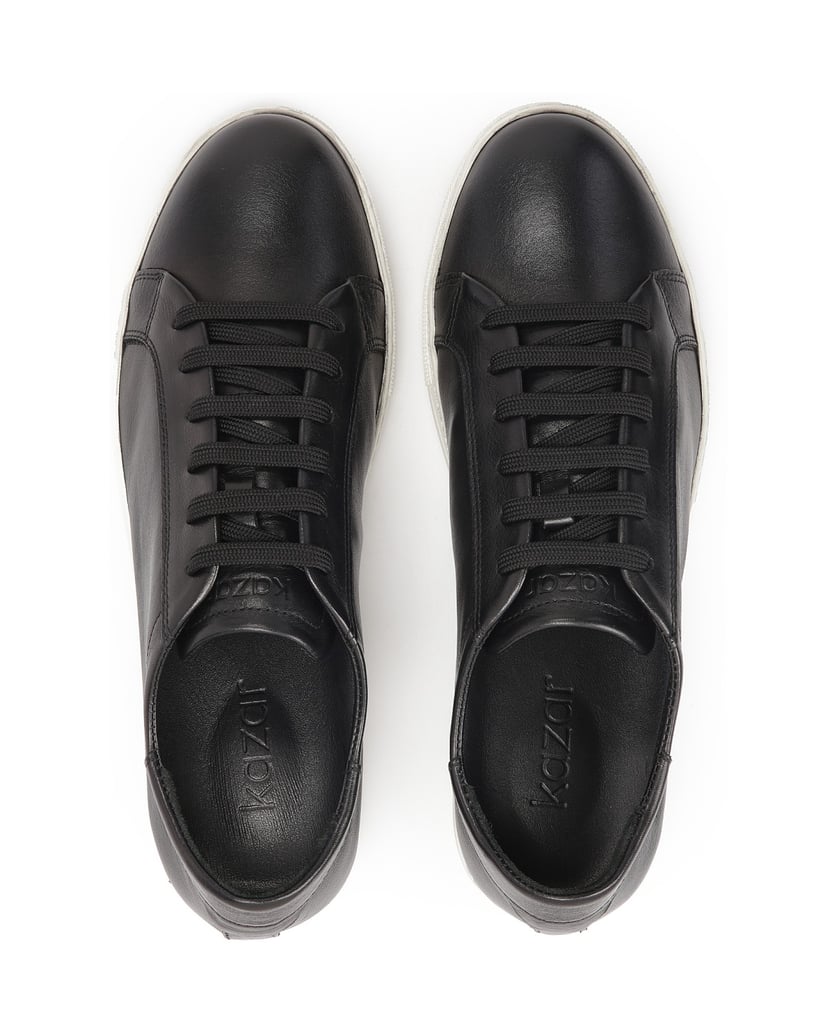 Kazar-Schwarze-Turnschuhe-mit-weißer-Sohle-schwarz