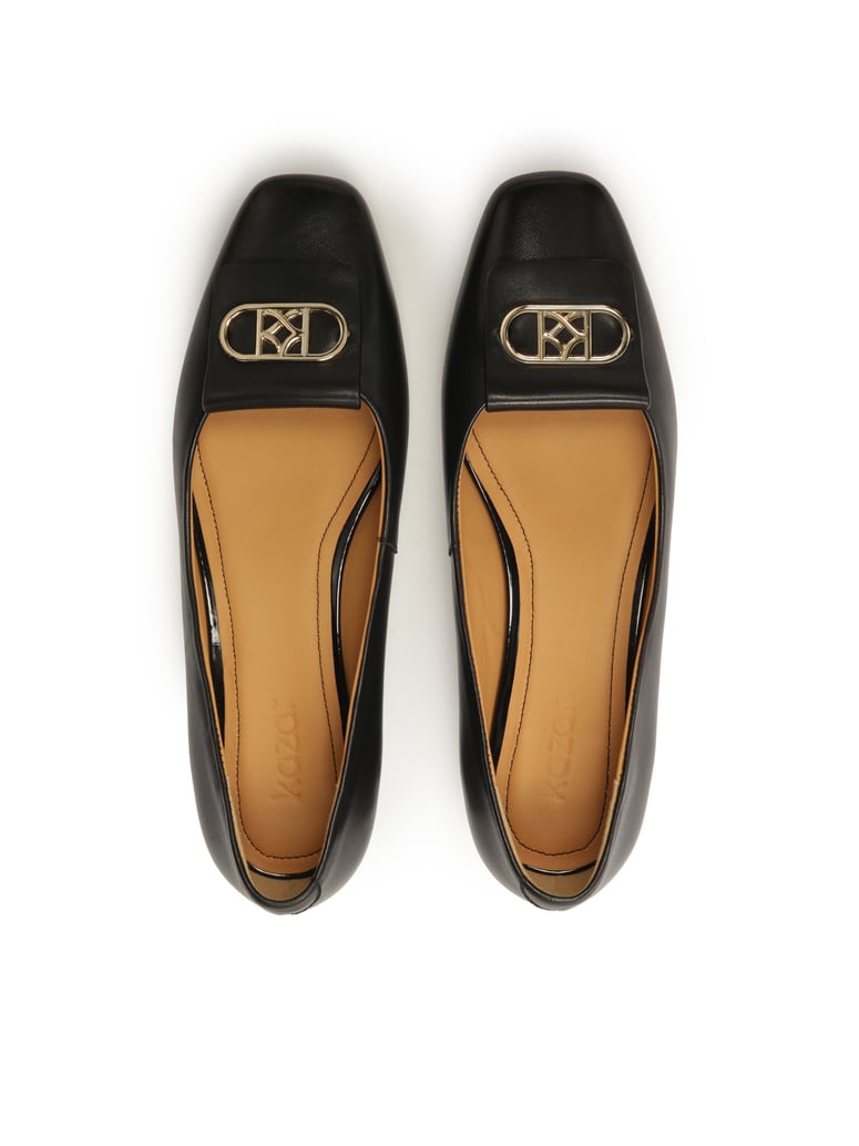 Kazar-Schwarze-Lederpumps-mit-bequemem-Absatz