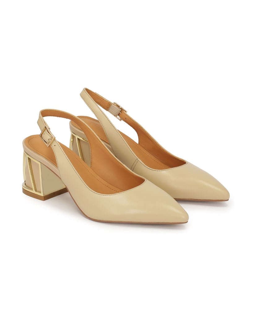 Kazar-Beigefarbene-Pumps-mit-dekorativem-Absatz-beige
