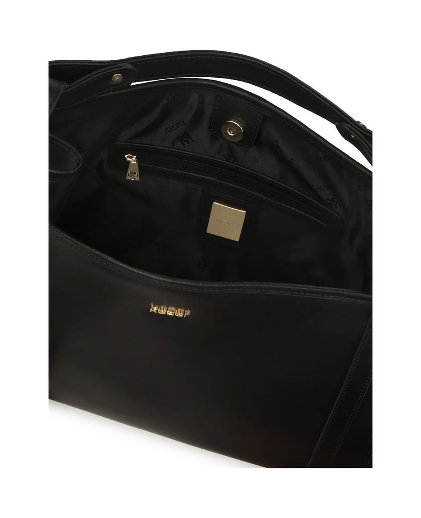 Kazar-Schwarze-geräumige-Handtasche-mit-Etui-schwarz