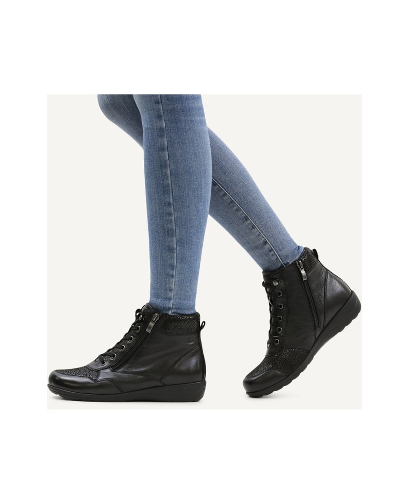 Caprice-Stiefelette-schwarz