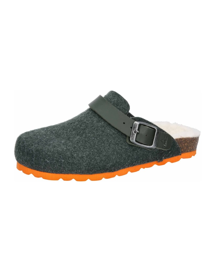 Lico-Hausschuh-Clog-Kids-Warm-grün
