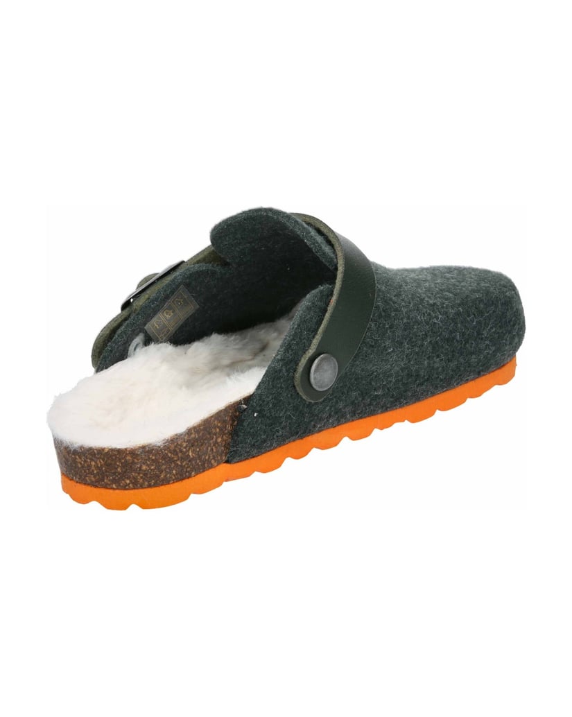 Lico-Hausschuh-Clog-Kids-Warm-grün