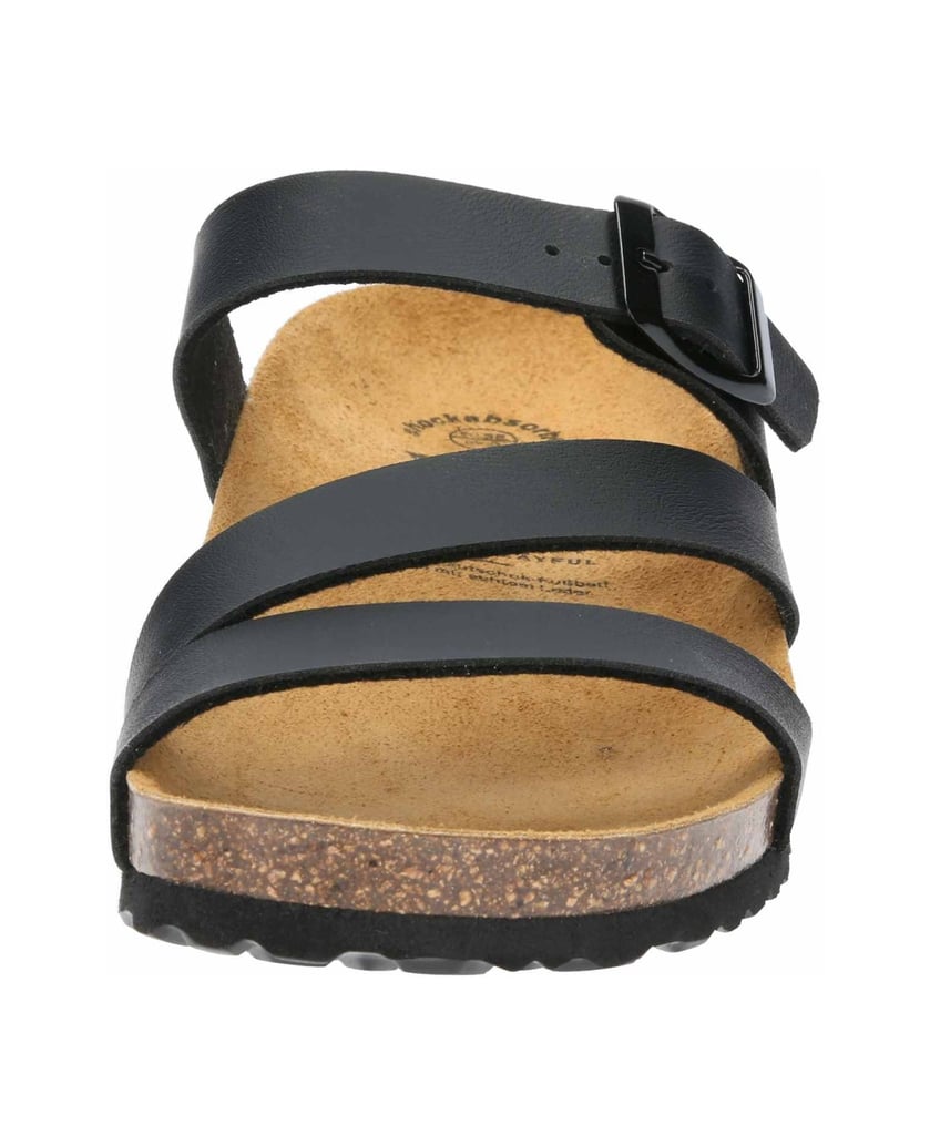 Lico-Pantolette-Natural-Glitter-schwarz