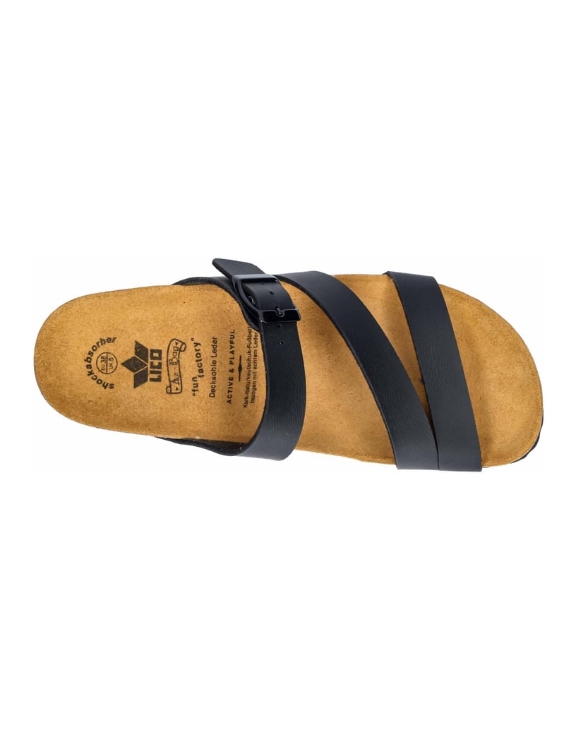 Lico-Pantolette-Natural-Glitter-schwarz