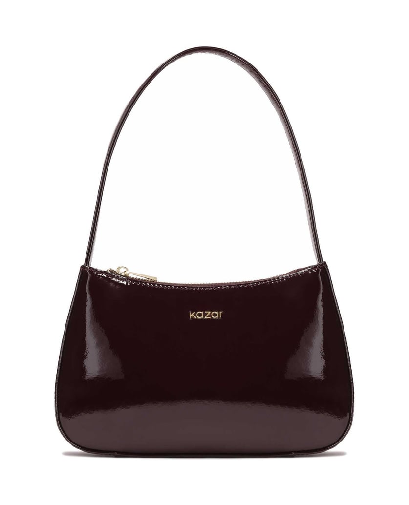 Kazar-Kleine-Lackleder-Tasche-in-bordeaux-Farbe-rot