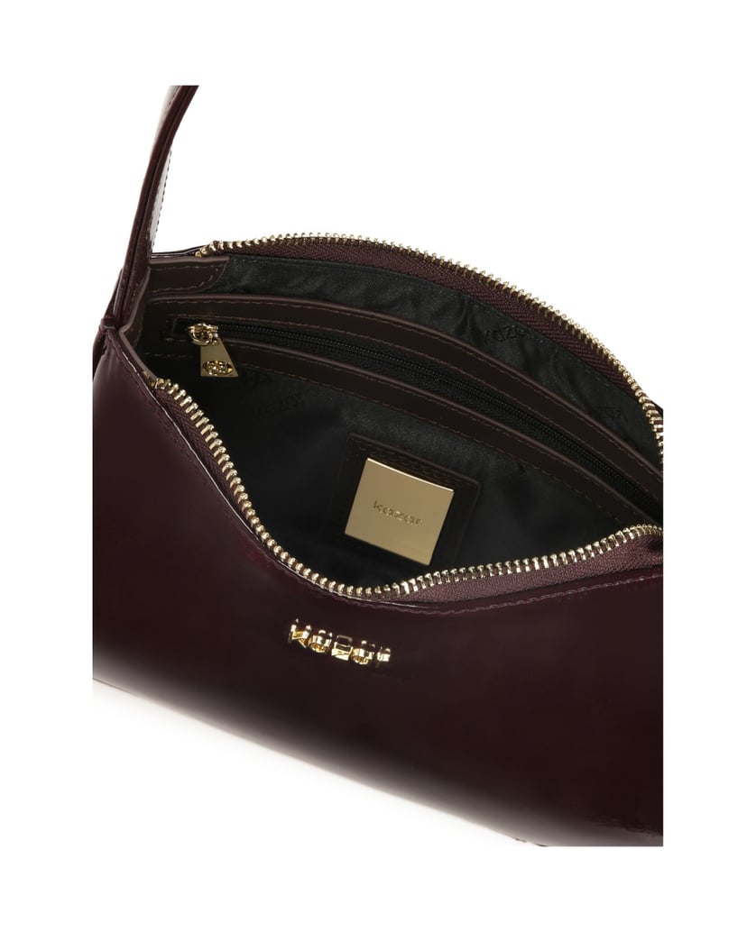 Kazar-Kleine-Lackleder-Tasche-in-bordeaux-Farbe-rot