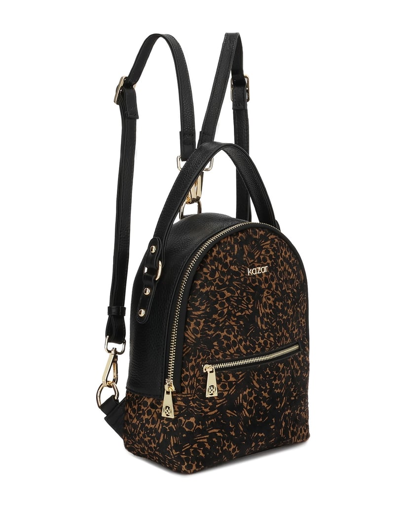 Kazar-Schwarzer-und-brauner-Rucksack-mit-Naturborsten-schwarz