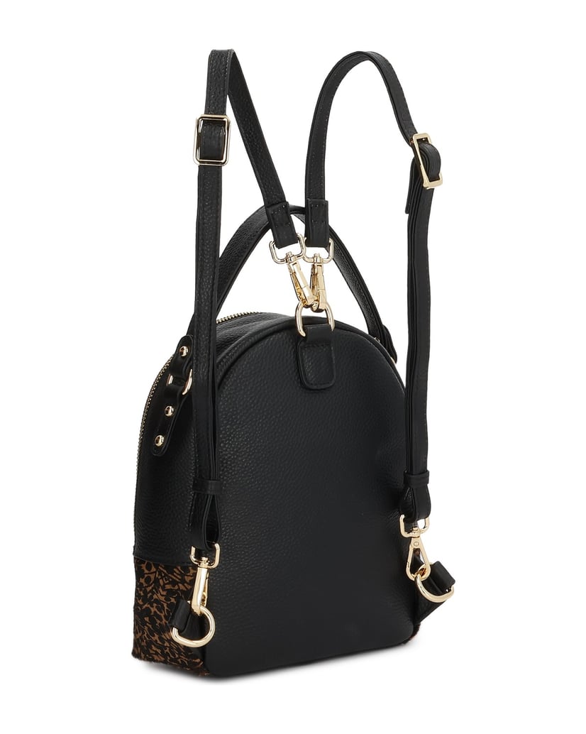Kazar-Schwarzer-und-brauner-Rucksack-mit-Naturborsten-schwarz
