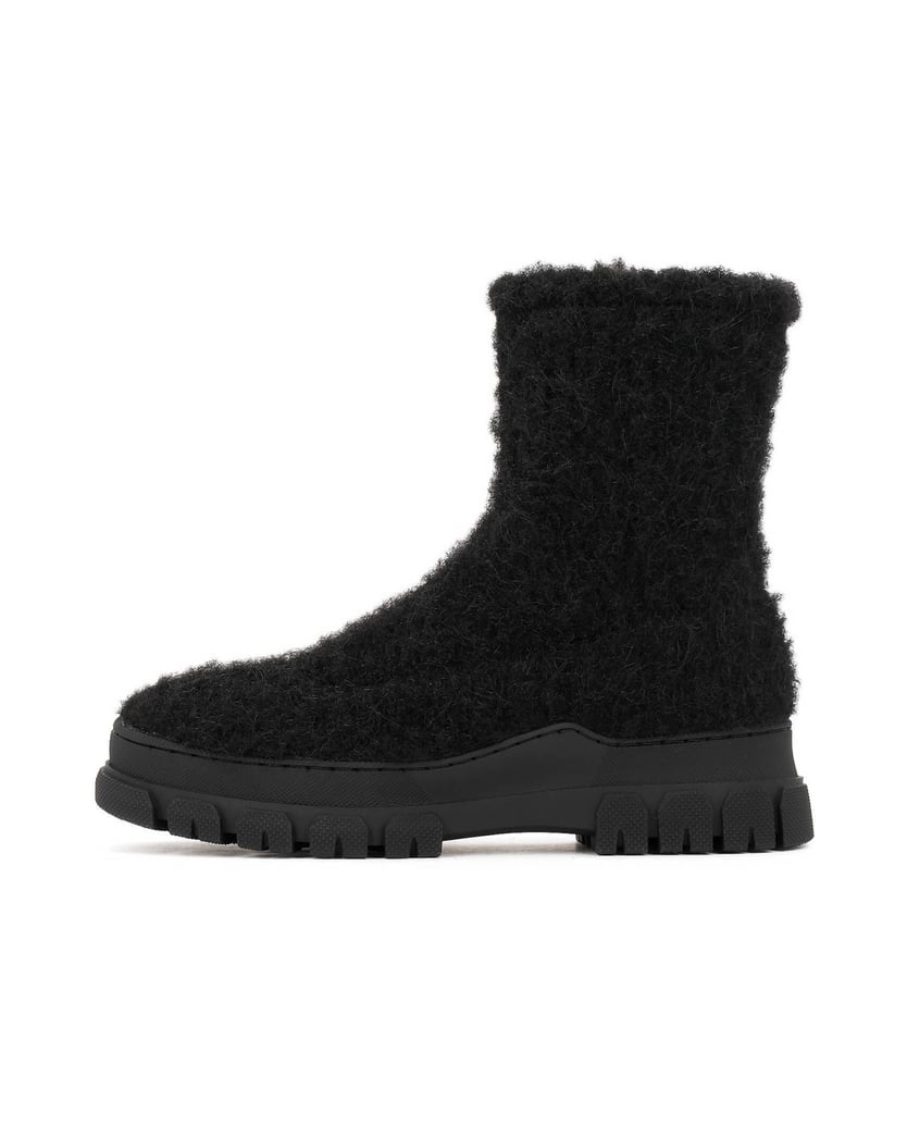 Kazar-Schwarze-Stiefel-aus-Wollmischgewebe-schwarz