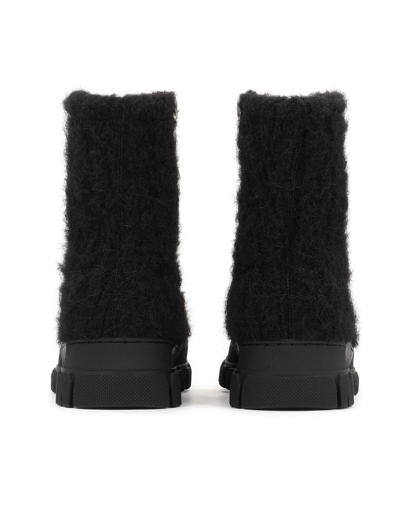 Kazar-Schwarze-Stiefel-aus-Wollmischgewebe-schwarz