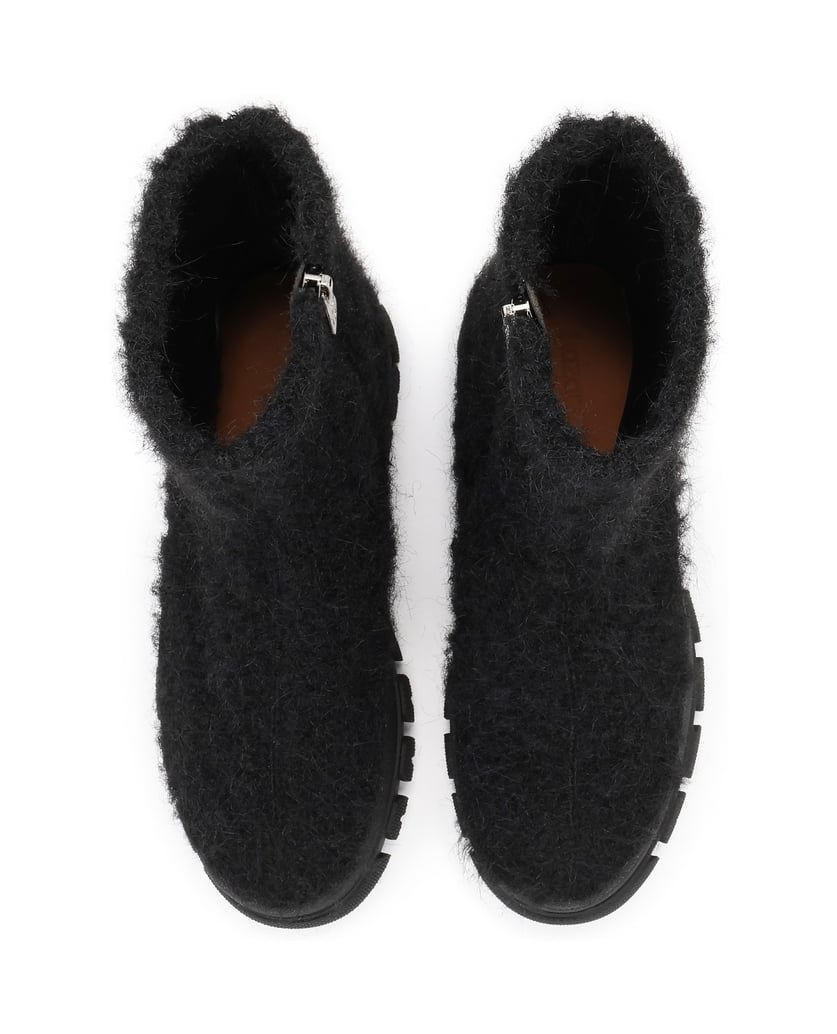 Kazar-Schwarze-Stiefel-aus-Wollmischgewebe-schwarz