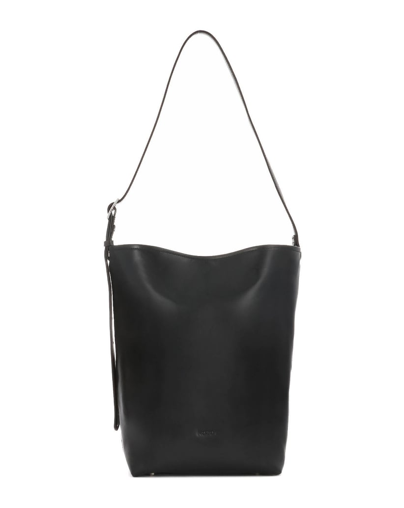 Kazar-Schwarze-Lederhandtasche-mit-Schulterriemen-schwarz
