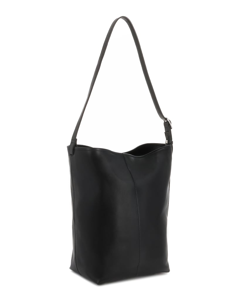 Kazar-Schwarze-Lederhandtasche-mit-Schulterriemen-schwarz