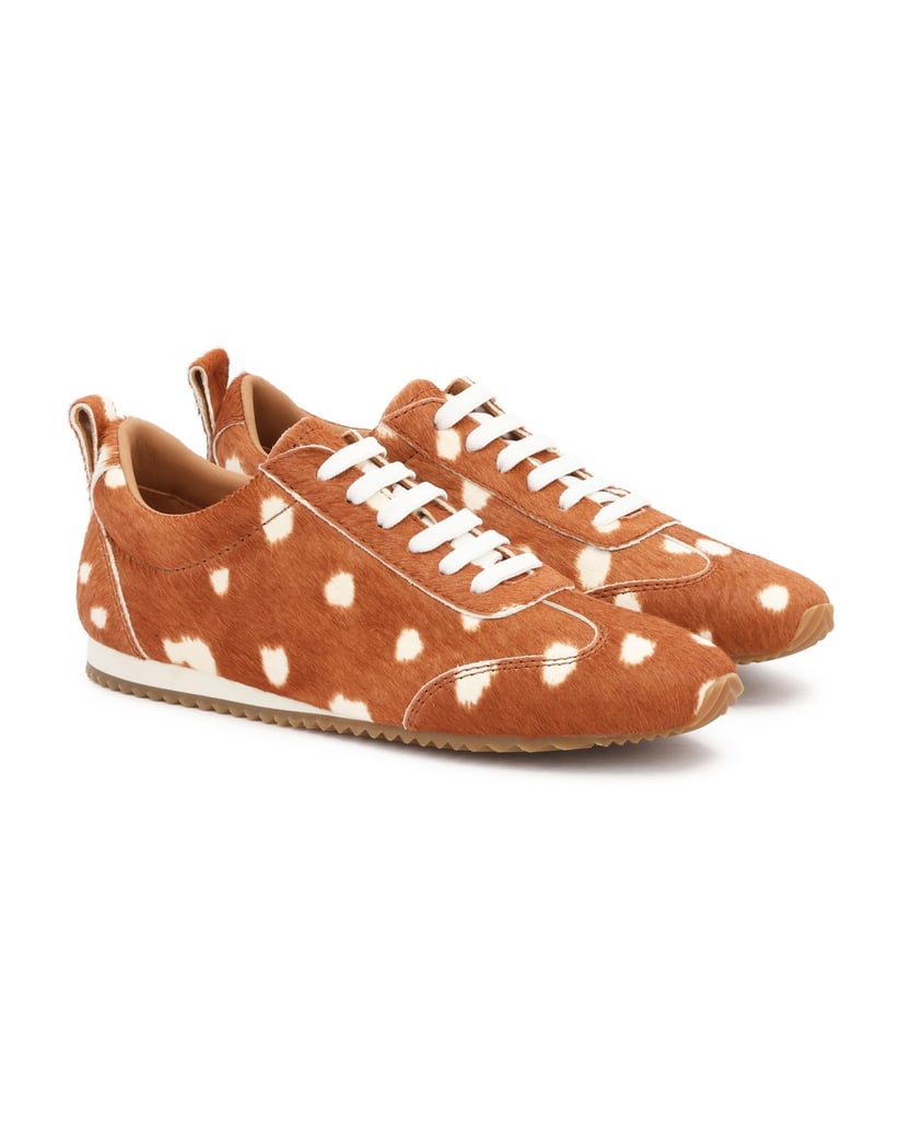 Kazar-Turnschuhe-mit-Tiermuster-aus-Borsten-braun