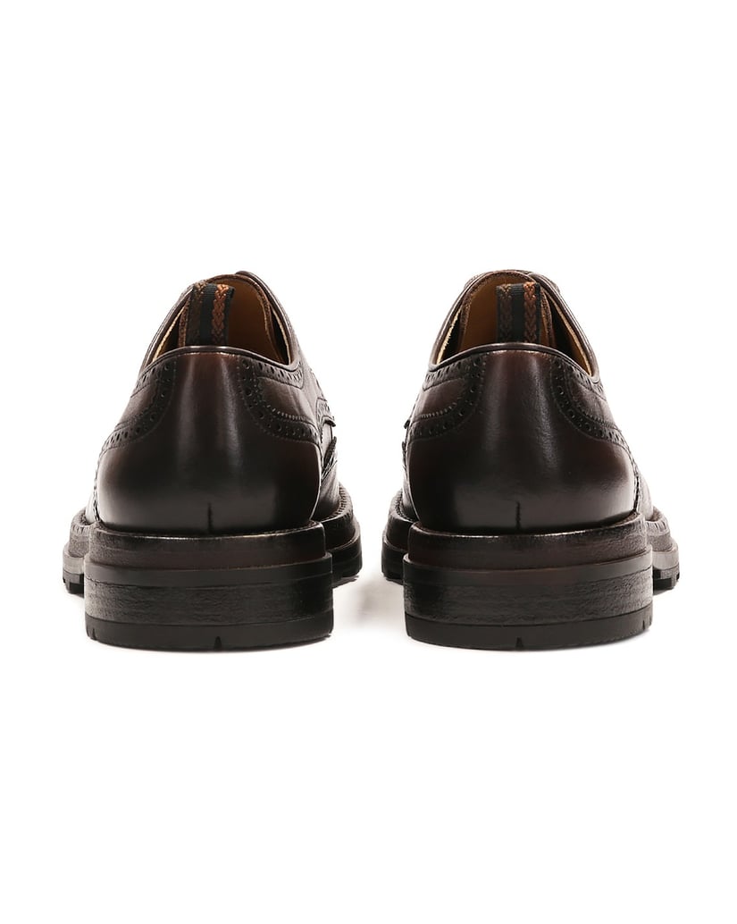 Kazar-Freizeitschuhe-aus-Leder-mit-Ornamenten-braun