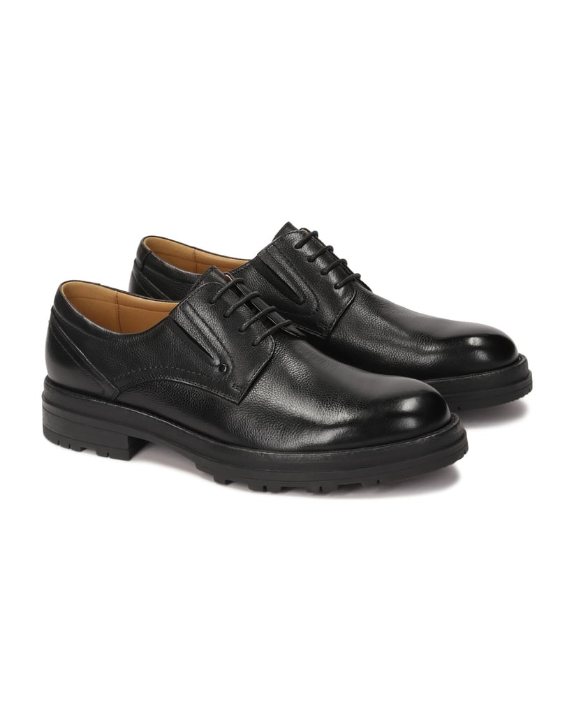 Kazar-Schwarze-Freizeitschuhe-aus-Leder-schwarz