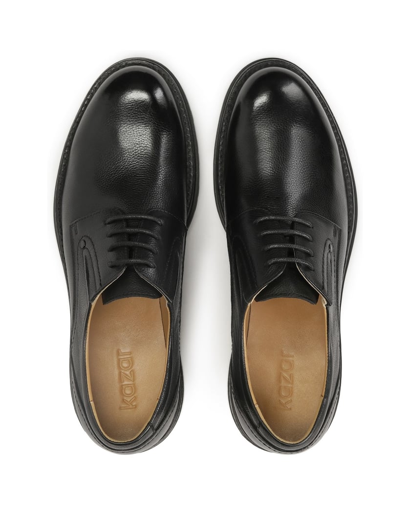 Kazar-Schwarze-Freizeitschuhe-aus-Leder-schwarz