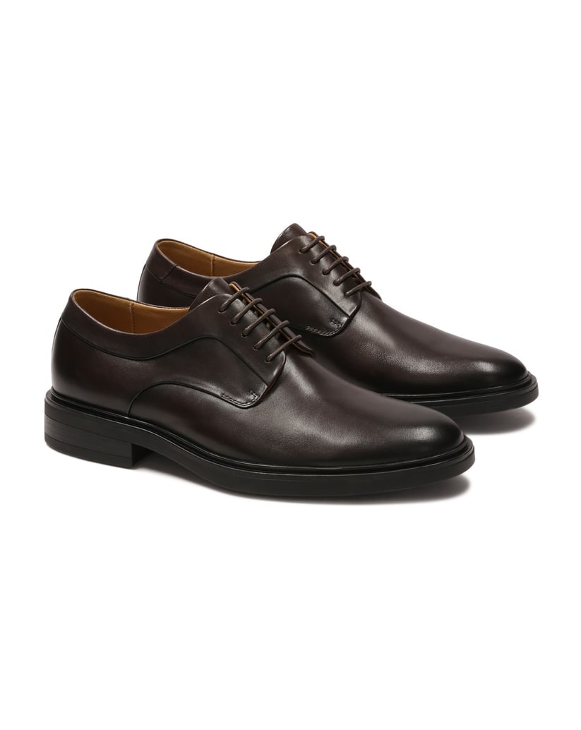 Kazar-Zeitlose-braune-Derby-Schuhe-braun