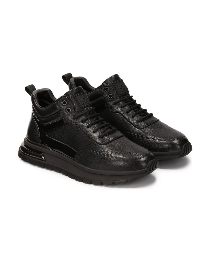 Kazar-Sneaker-zum-Schnüren-mit-sportlicher-Sohle-schwarz