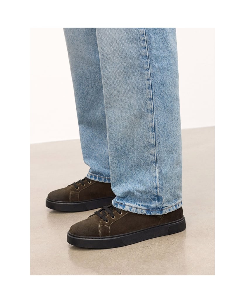 Kazar-Hohe-Sneaker-aus-Wildleder-zum-Schnüren-oliv