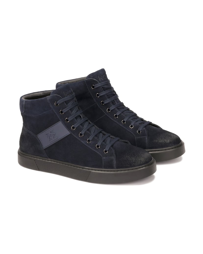 Kazar-Marineblaue-High-Top-Sneakers-dunkelblau