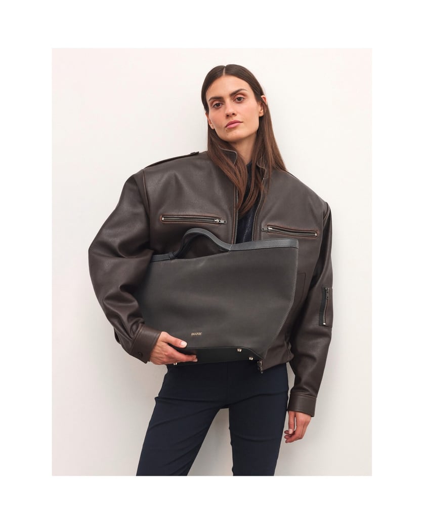 Kazar-Große-Handtasche-aus-einer-Kombination-aus-Wildleder-und-Naturleder-grau