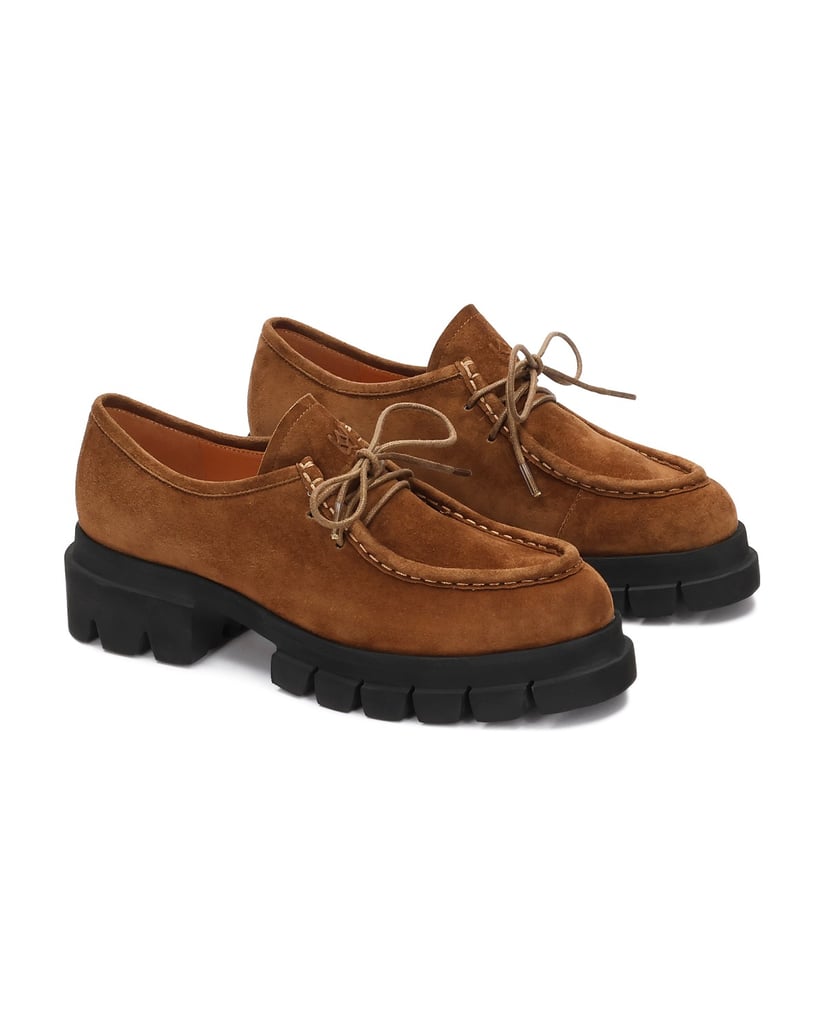 Kazar-Hellbraune-Schuhe-mit-kontrastierender-Sohle-camel