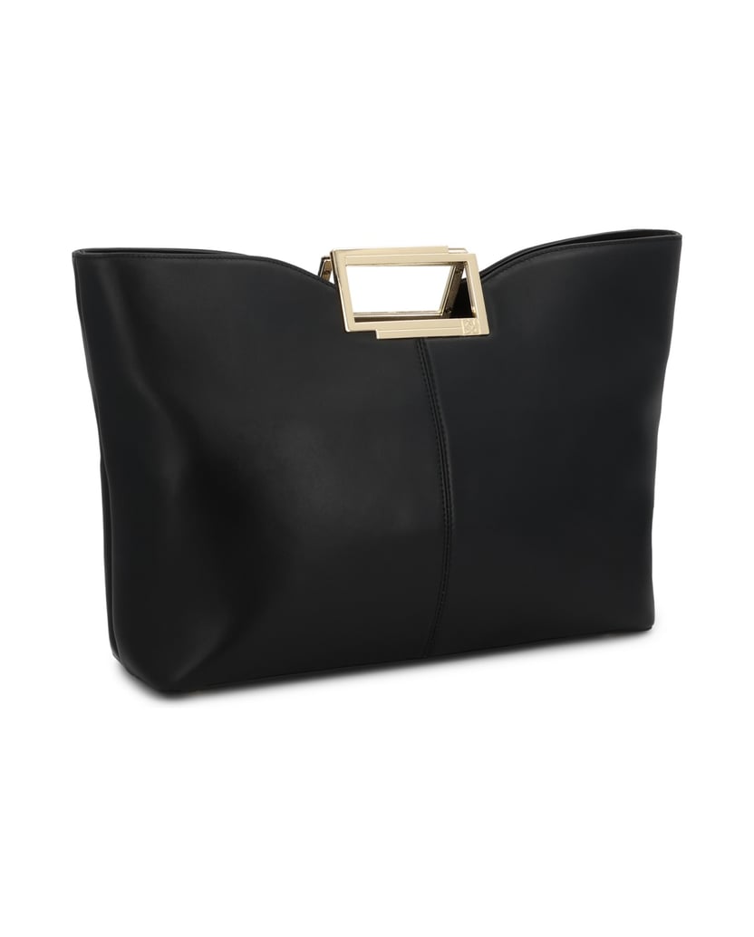 Kazar-Große-schwarze-Handtasche-mit-einer-regelmäßigen-Form-schwarz