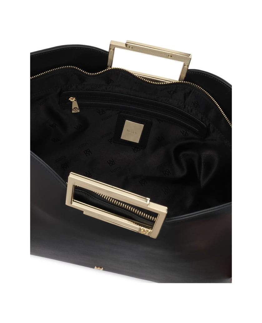 Kazar-Große-schwarze-Handtasche-mit-einer-regelmäßigen-Form-schwarz