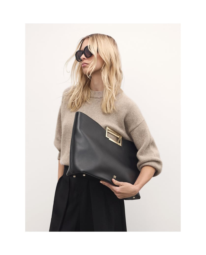 Kazar-Große-schwarze-Handtasche-mit-einer-regelmäßigen-Form-schwarz