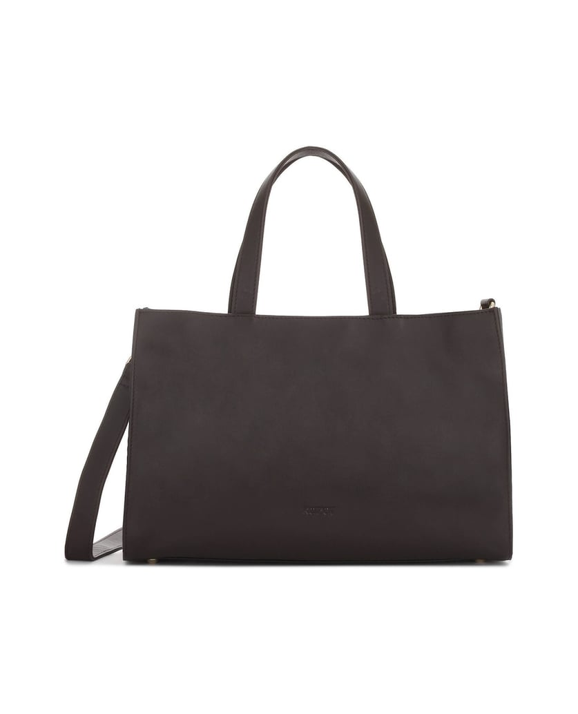 Kazar-Braune-Naturlederhandtasche-mit-minimalistischem-Design-braun