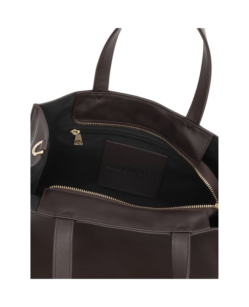 Kazar-Braune-Naturlederhandtasche-mit-minimalistischem-Design-braun