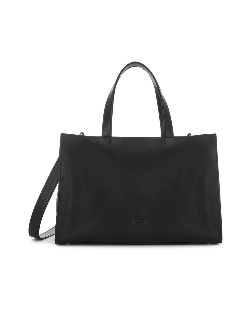 Kazar-Schwarze-klassische-Handtasche-mit-zwei-Griffen-schwarz
