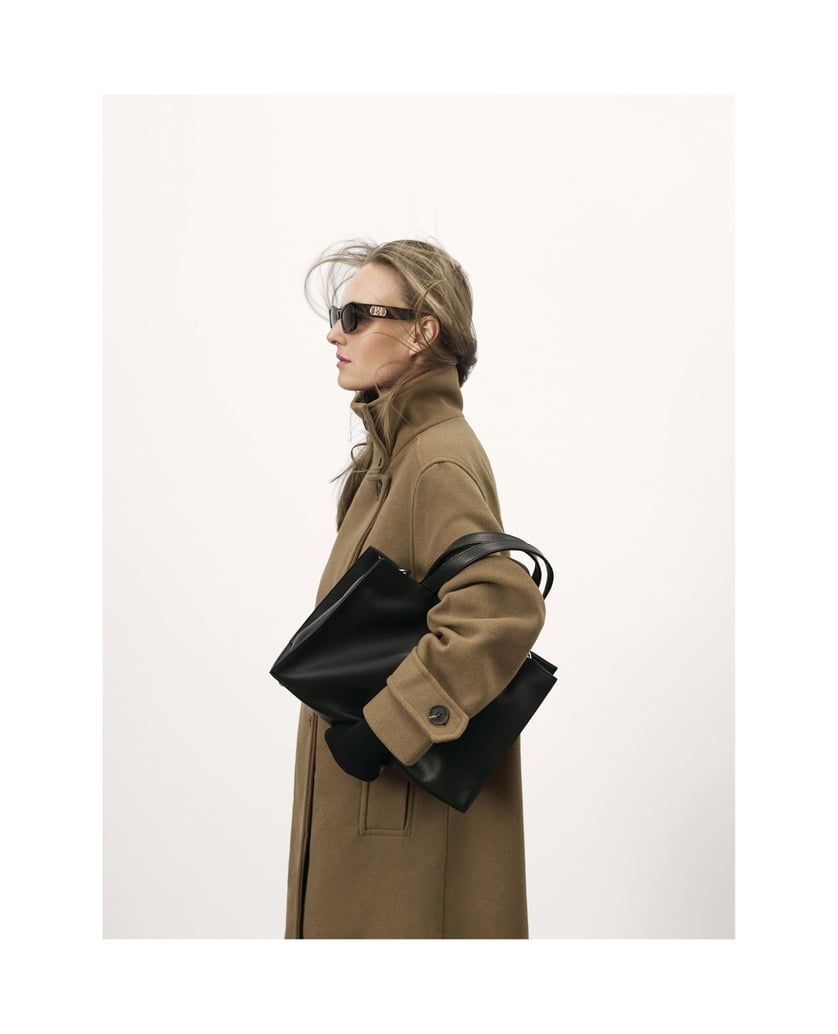 Kazar-Schwarze-klassische-Handtasche-mit-zwei-Griffen-schwarz
