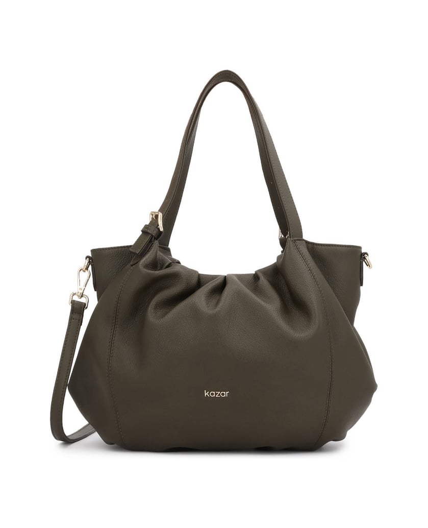 Kazar-Olive-Handtasche-mit-lockerem,-abgerundetem-Schnitt-grün