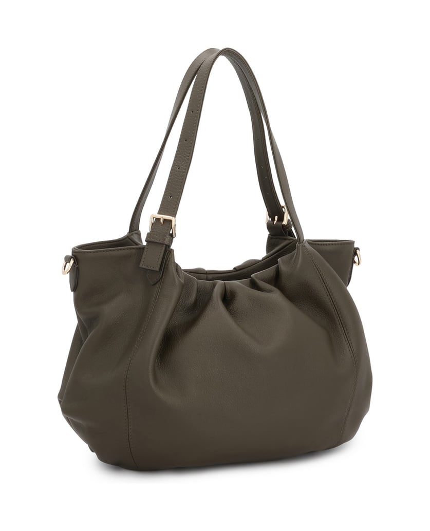 Kazar-Olive-Handtasche-mit-lockerem,-abgerundetem-Schnitt-grün