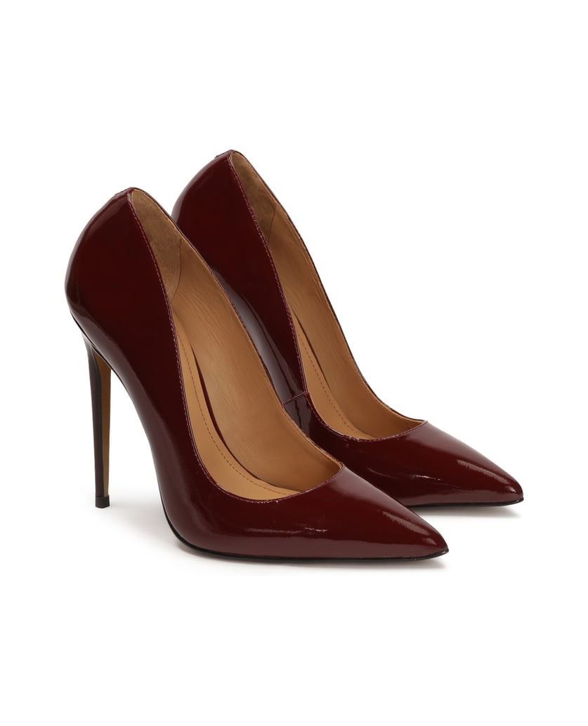 Kazar-Kastanienbraune-Pumps-aus-Lackleder-rot