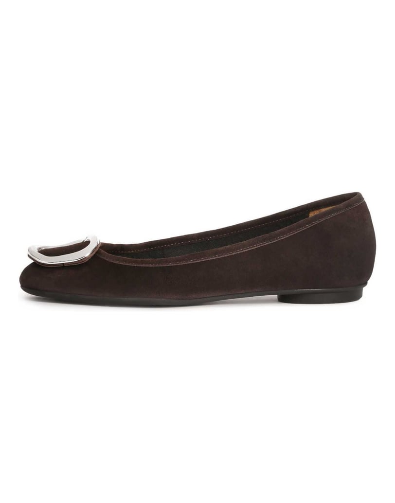 Kazar-Ballerinas-aus-braunem-Wildleder-braun