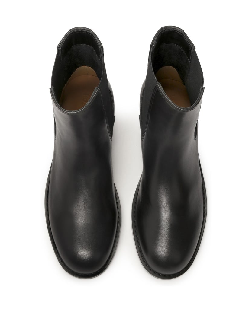 Kazar-Schlupfstiefel-mit-flacher-Sohle-schwarz