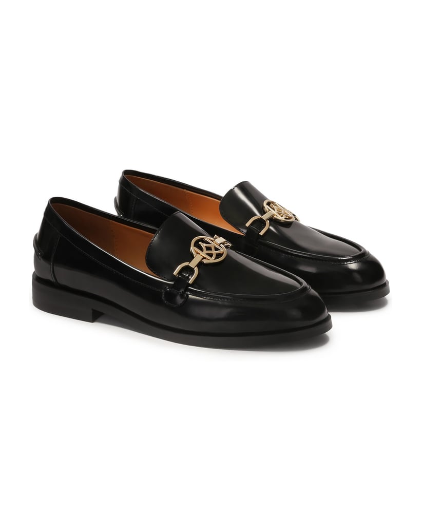 Kazar-Schwarze-Slipper-mit-Metallverzierung-schwarz