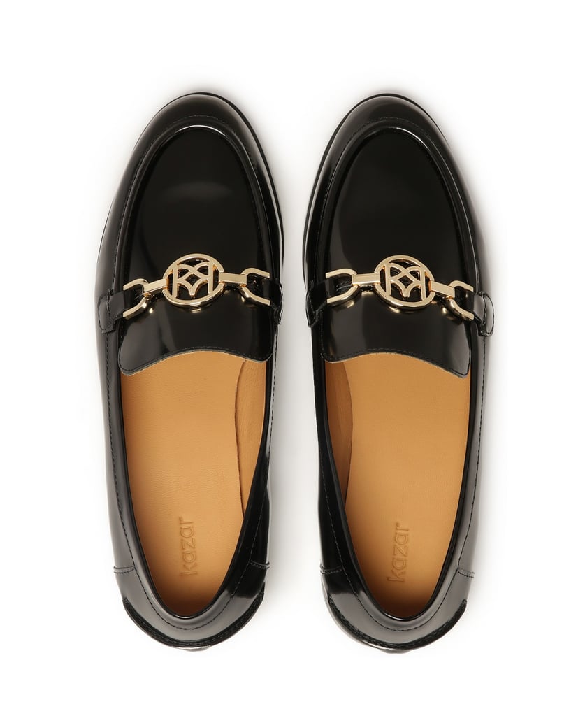 Kazar-Schwarze-Slipper-mit-Metallverzierung-schwarz