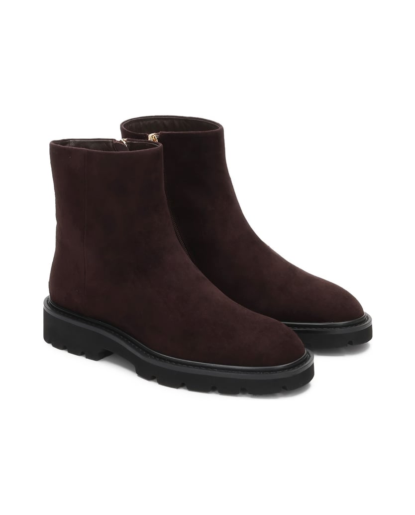 Kazar-Braune-Wildlederstiefel-mit-Reißverschluss-braun