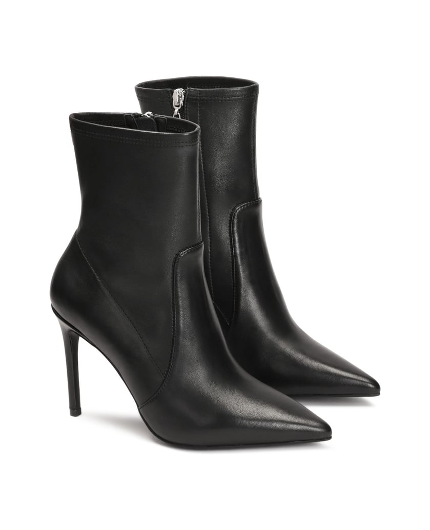 Kazar-Schlanke-Stiefel-mit-Absatz-und-spitzer-Nase-schwarz