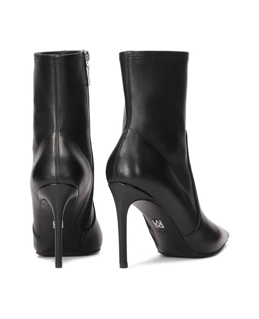 Kazar-Schlanke-Stiefel-mit-Absatz-und-spitzer-Nase-schwarz