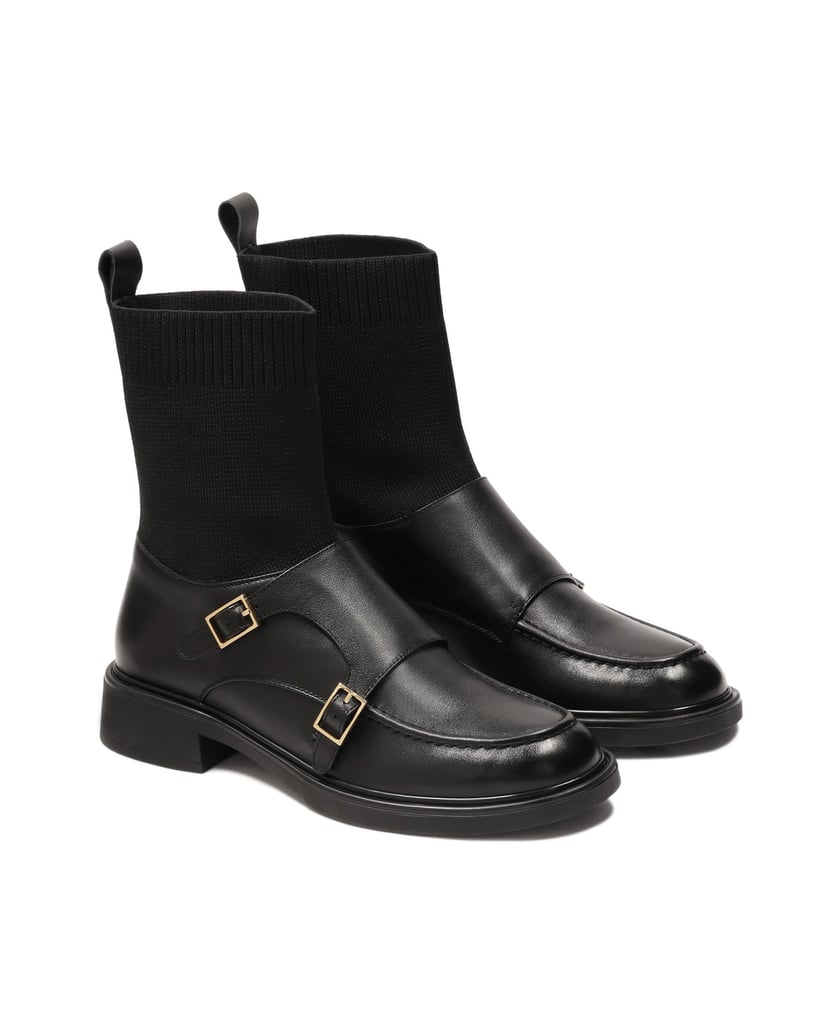 Kazar-Schwarze-Stiefel-mit-Sockenspitze-schwarz