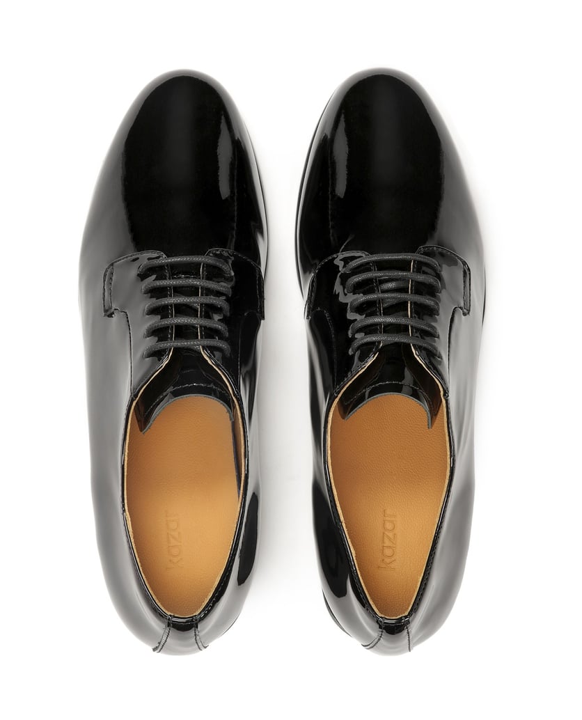 Kazar-Damen-Schnürschuhe-aus-Lackleder-schwarz