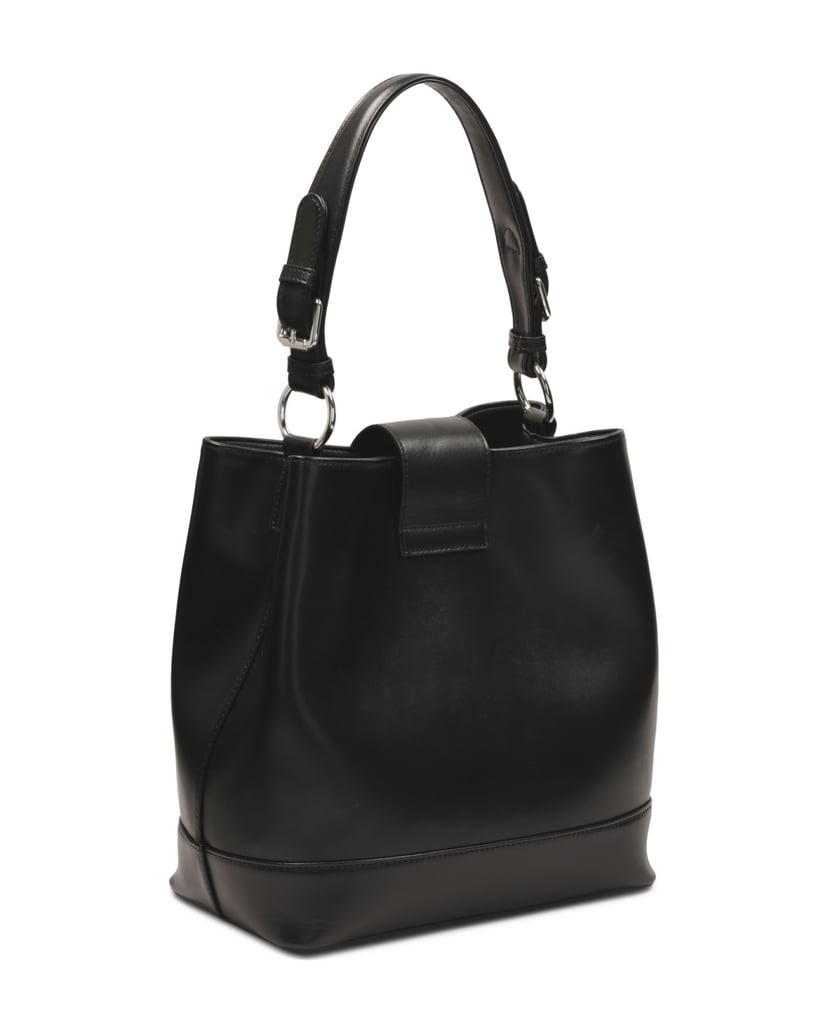 Kazar-Schwarze-Handtasche-mit-Zierschließe-schwarz